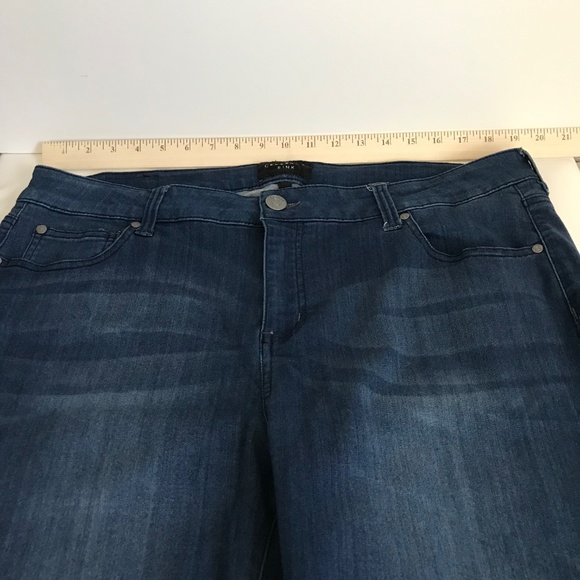 CELEBRITY PINK High Rise Ankle Skinny Jeans Vintage Dark Women’s Plus Size 20 - Picture 10 of 16